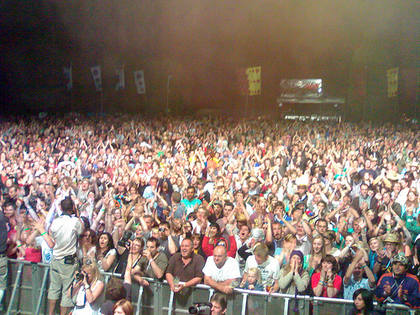 Going onstage!