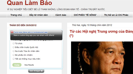 Trang mạng Quan làm báo