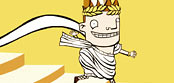 Eric in a toga