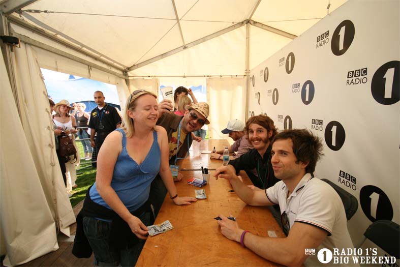 Signing sessions with The Hoosiers