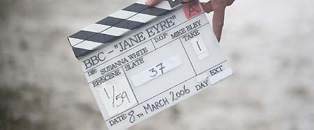 Jane Eyre clapperboard used for first scene recorded