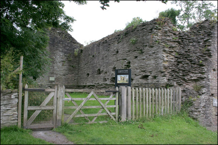 The entrance to Longtown castle, Herefordshire