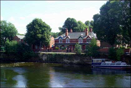 Riverside Walk in Hereford as it is now