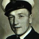 Petty Officer Morgan Griffiths, RN, who was meant to sail on the ill-fated Minesweeper HMS Bramble, but two days before was ordered elsewhere.  Many of his colleagues went down with the ship.