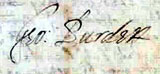 Image of George Burdett's signature