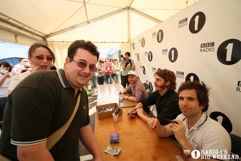 Signing sessions with The Hoosiers