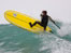 Paddleboarder in action