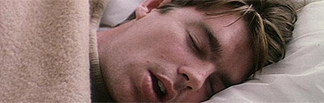 A man sleeping