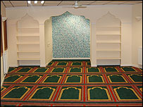 Prayer room, Ipswich mosque