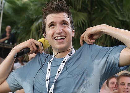 Greg James, Judge Jules and Dave Pearce spend the day at BCM in Magaluf