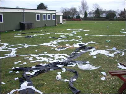 Vandalism at St John's school in Kidderminster