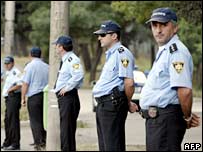 Policiais na Geórgia
