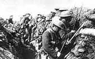 Image of soldiers about to go over the top