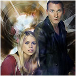 Billie Piper as Rose and Christopher Eccleston as The Doctor in 'Doctor Who'