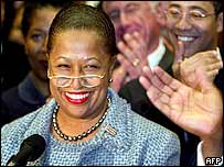 A ex-senadora Carol Moseley Braun