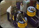 Synthetic diamond press