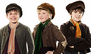 The winning Olivers: (l to r) Laurence, Gwion and Harry