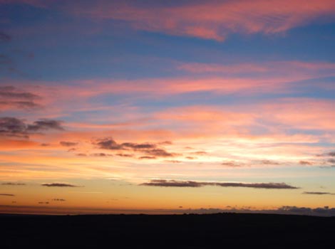 Sunset over Carn Brea