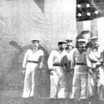 Russian Naval Concert Party on Board HMS NIGERIA at Murmansk 1941. Picture taken in the hangar. The Cruiser carried two Seaplanes which were launched by Catapult crewed by the Fleet Air Arm. Russian Naval Concert Party on Board HMS NIGERIA at Murmansk 1941. Picture taken in the hangar. The Cruiser carried two Seaplanes which were launched by Catapult crewed by the Fleet Air Arm.