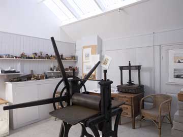 The etching studio in 2007, photo by Steve Gorton © The Henry Moore Foundation. This image must not be reproduced or altered without prior consent from the Henry Moore Foundation.