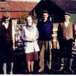 Kathleen with three of four brothers. Kathleen with three of four brothers.