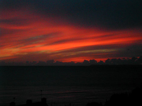 Sunset over Portwrinkle