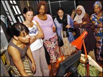 Second language group on tour of BBC