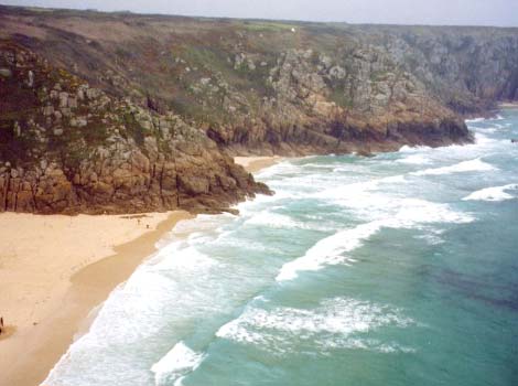 Porthcurno beach