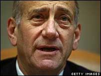 O primeiro-ministro de Israel, Ehud Olmert 