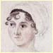 Jane Austen as painted by her sister Cassandra, © National Portrait Gallery.