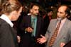Mr Iqbal (right) chats to guests