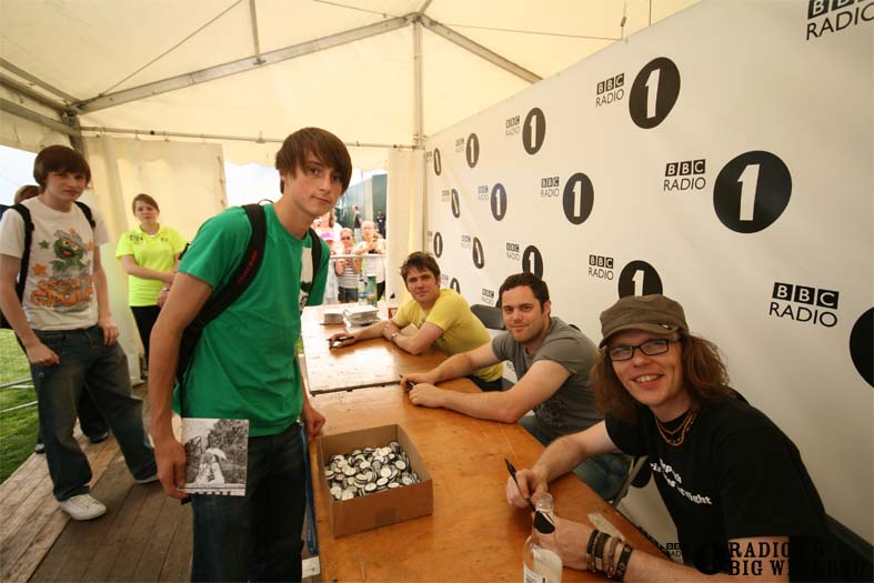 Signing sessions with The Hoosiers