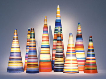 Liliane Lijn, Striped Koans, 1995/97, photo courtesy of Riflemaker.