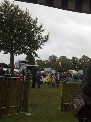 The view from the 6 Music paddock