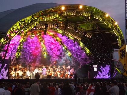 The Hyde Park stage