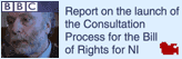 Image of former Beirut hostage Brian Keenan launching the Bill of Rights Consultation Process