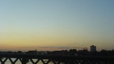 Sunset on the...