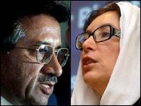 مشرف اور بینظیر