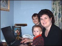 Picture: Fiona with her family
