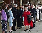 Meeting dignitaries