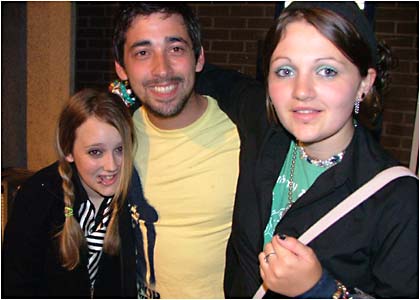 Jo, Colin and Edith out on the town
