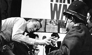 That Was The Week That Was: producer Ned Sherrin and Willie Rushton (as policeman) 
