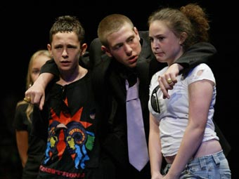 Erith School, London - students put on The Tempest