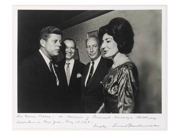 Marias Callas with JF Kennedy