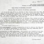 Keith’s Mother, Audrey Brown, worked for the Ministry of Home Security.  Every employee received a notice reminding them of issues of National Security.  The letter is dated 13th April 1944.