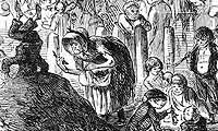 Detail from 'Punch' cartoon, depicting 'King Cholera'