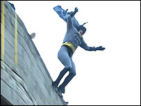 Jumping off Mappleton Bridge