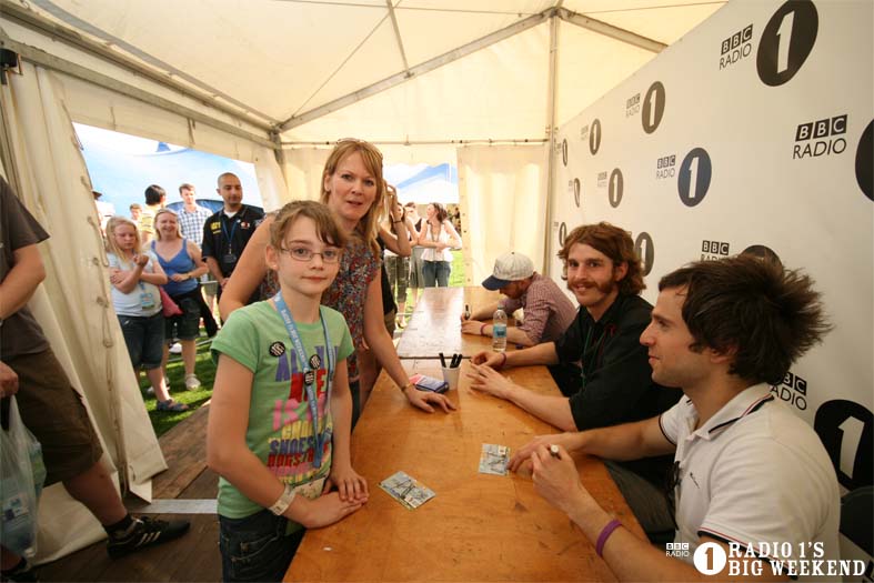 Signing sessions with The Hoosiers