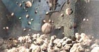 Pumice rains down at Akrotiri