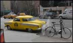 A New York Street where the car alarms may be  banned.